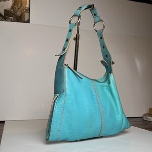 Kenneth Cole Shoulder Bag, turquoise leather